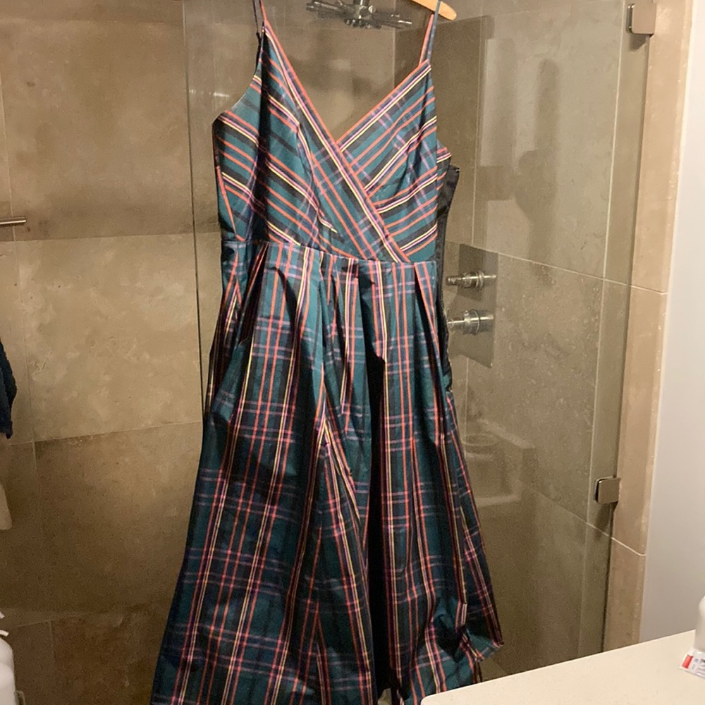 J crew plaid dress size 8